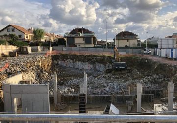 Losa, muro y pilares sótano
