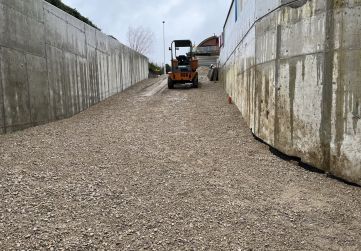 Afirmado rampa de acceso a garaje