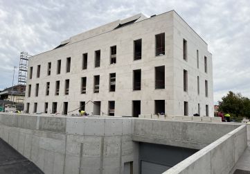 Avance exterior del edificio