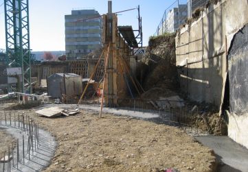 Cimentación zona de rampo