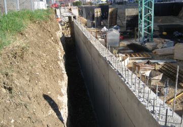 Muro encofrado dos caras