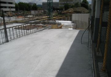 Hormigonado zona rampa de garaje