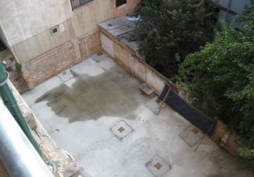 Hormigón limpieza nueva edificación