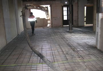 PUESTA EN OBRA HORMIGON PLANTA TERCERA