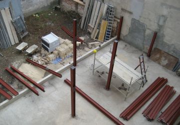 Comienzo estructura metálica