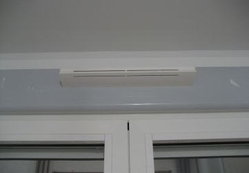 Colocación aireadores sistema de ventilación